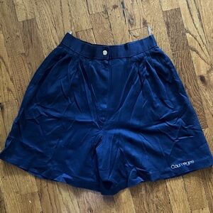 Courrèges Women's Navy Athletic Shorts